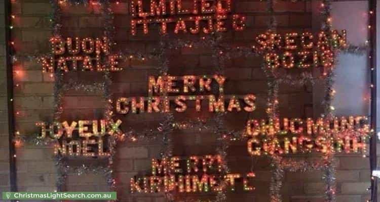 Christmas Light display at 12 Cooper Street, Sunshine