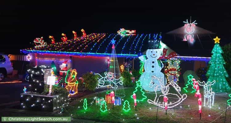 Christmas Light display at 6 Bechervaise Court, Greenwith