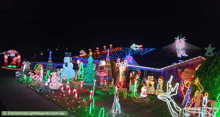 Christmas Light display at 6 Bechervaise Court, Greenwith