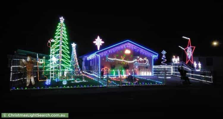 Christmas Light display at  Consedine Court, Corio