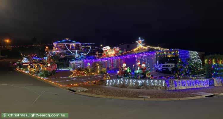 Christmas Light display at 2 Robert Lewis Court, Gordon