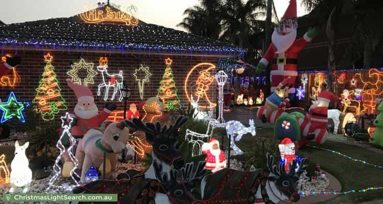 Christmas Light display at 22 Sandridge Court, Patterson Lakes