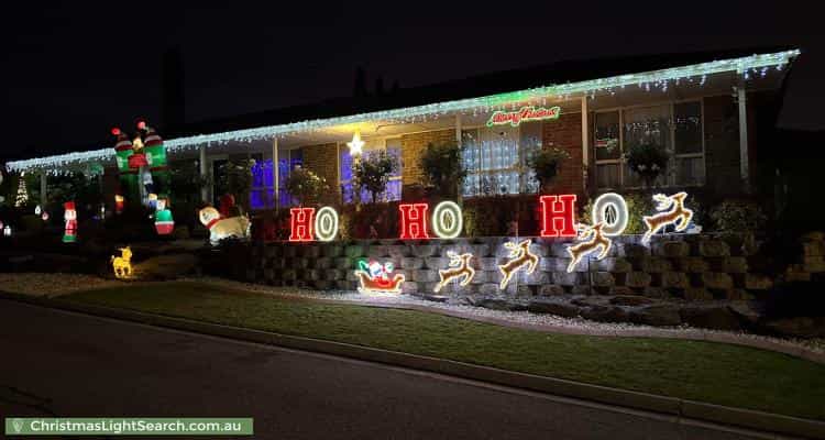 Christmas Light display at 41 Perre Drive, Craigmore