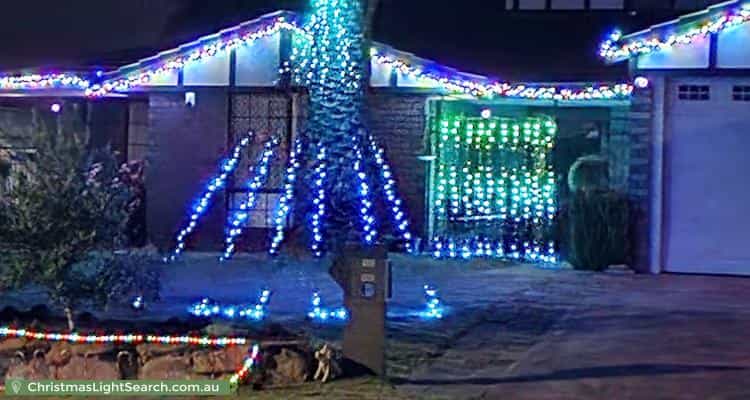 Christmas Light display at 5 Healey Place, Noranda