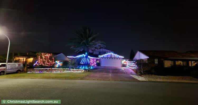 Christmas Light display at 5 Healey Place, Noranda