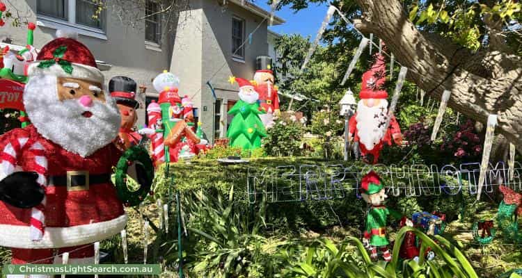 Christmas Light display at  Foveaux Street, Ainslie