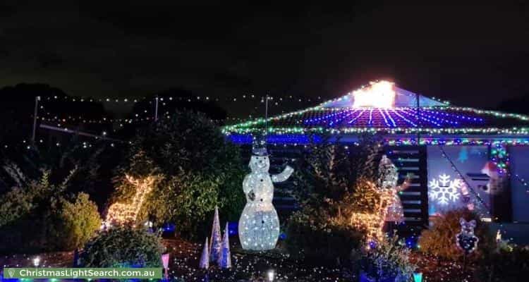 Christmas Light display at  Burraly Court, Ngunnawal