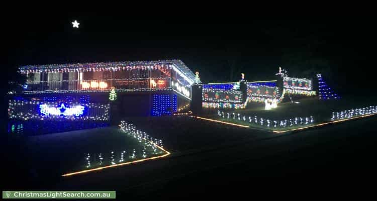 Christmas Light display at 28 Carawatha Avenue, Mount Nasura