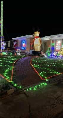 Christmas Light display at 1 Aries Avenue, Hope Valley
