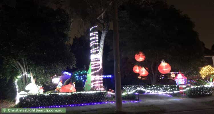 Christmas Light display at Woona Court, Yallambie
