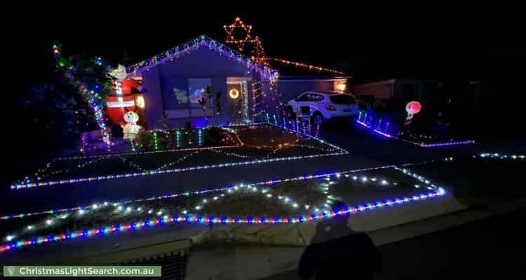 Christmas Light display at 25 Trailblazer Drive, Undullah