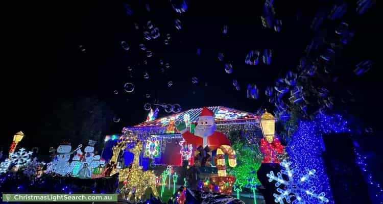 Christmas Light display at 69 Golding Street, Beverley