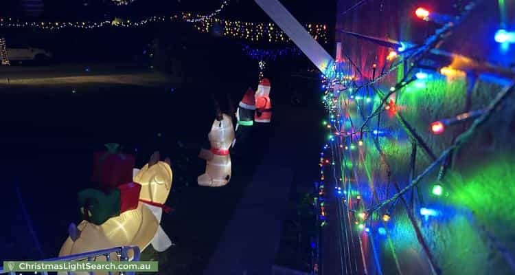 Christmas Light display at 8 Adinda Street, Waramanga