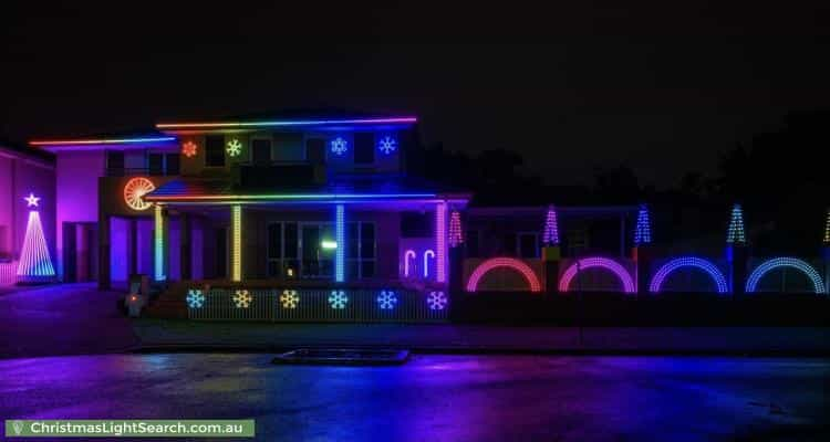 Christmas Light display at 8 Lochview Crescent, Mount Annan