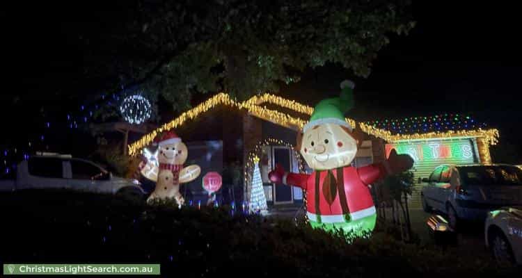 Christmas Light display at 14 Polar Court, Greenwith