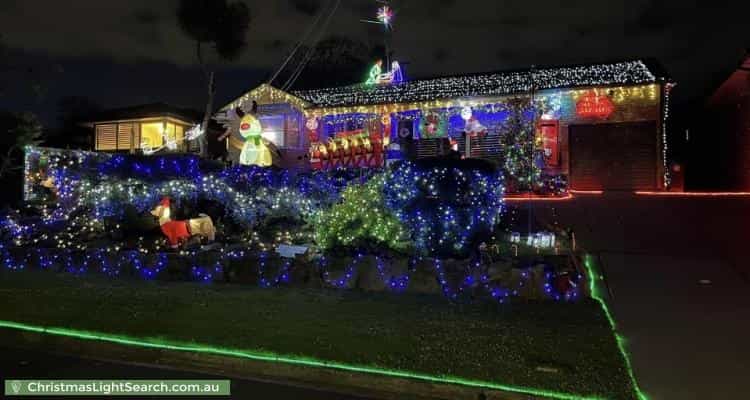 Christmas Light display at 15 Burrandong Crescent, Baulkham Hills