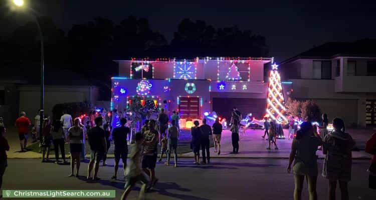 Christmas Light display at 3 D'Ercole Court, Gwelup