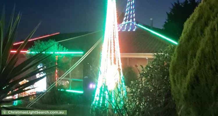 Christmas Light display at 45 Roulston Way, Wallan