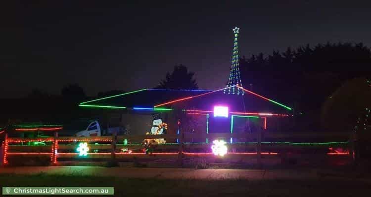 Christmas Light display at 45 Roulston Way, Wallan