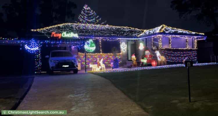 Christmas Light display at 6 Chipping Place, South Penrith