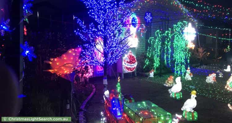 Christmas Light display at 23 Arnica Crescent, Bald Hills