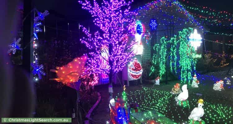 Christmas Light display at 23 Arnica Crescent, Bald Hills