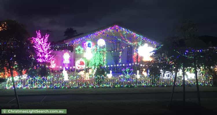Christmas Light display at 23 Arnica Crescent, Bald Hills
