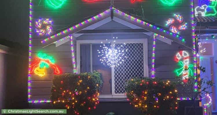 Christmas Light display at 28 Hixson Street, Bankstown