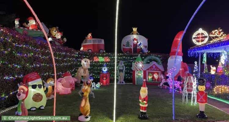 Christmas Light display at 36 Derrima Road, Crestwood