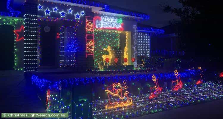 Christmas Light display at 34 Crepe Avenue, Cranbourne West