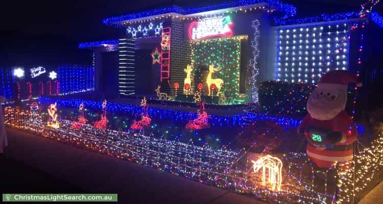Christmas Light display at 34 Crepe Avenue, Cranbourne West