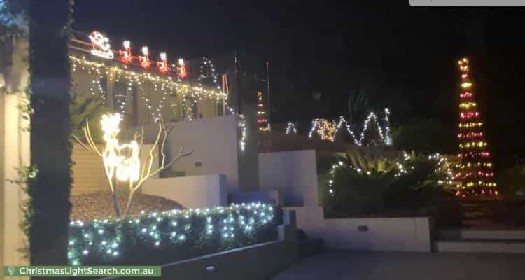 Christmas Light display at 9 Winding Way, Belair