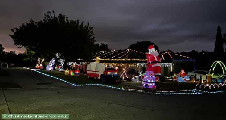 Christmas Light display at 19 Greythorne Court, Narre Warren