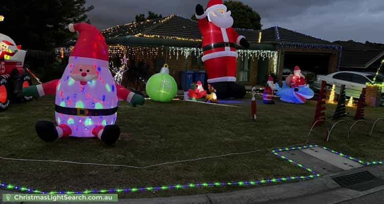 Christmas Light display at 19 Greythorne Court, Narre Warren