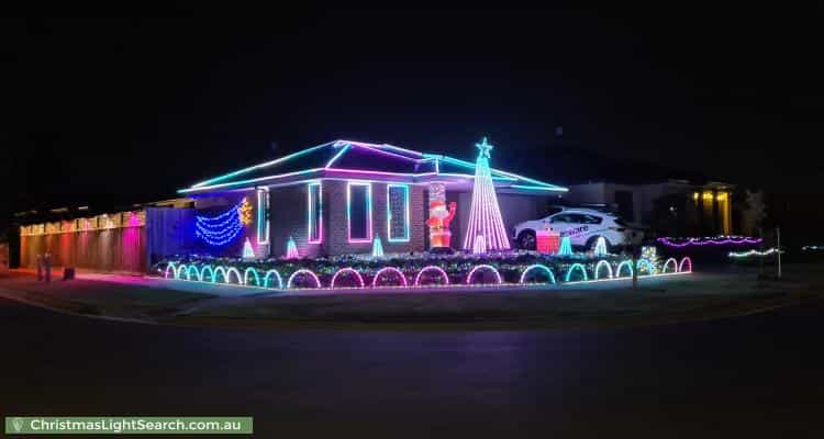 Christmas Light display at 152 Manna Gum Drive, Pakenham