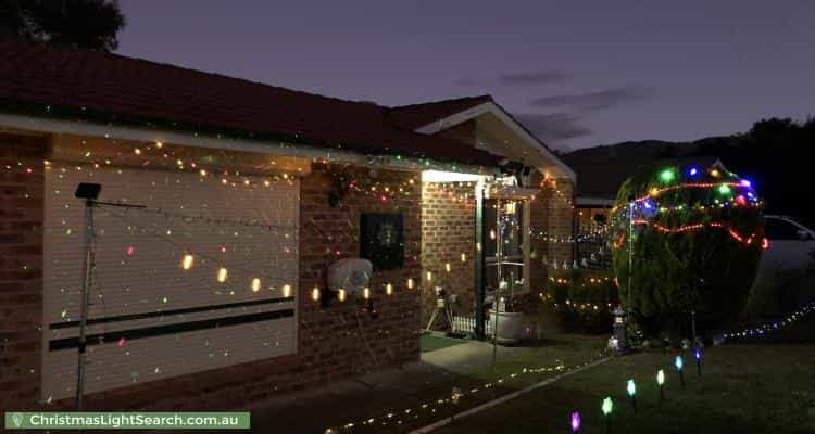 Christmas Light display at 3 Thurgood Court, Gordon