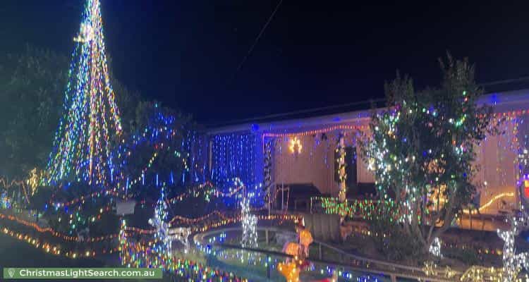 Christmas Light display at 323 McCaffrey Drive, Rankin Park