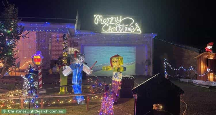 Christmas Light display at 323 McCaffrey Drive, Rankin Park