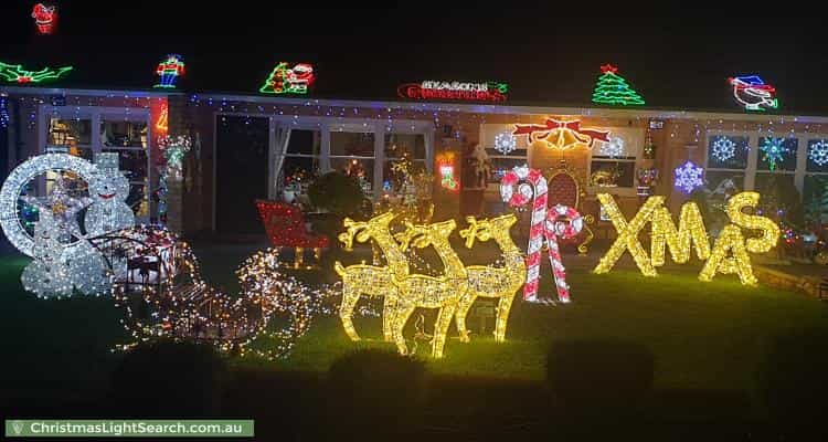 Christmas Light display at 5 Rosedale Avenue, Wattle Park