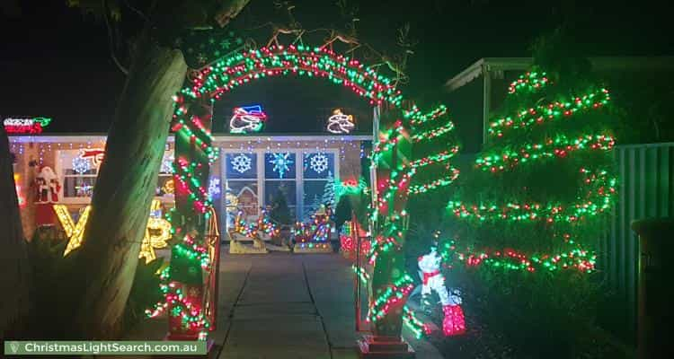 Christmas Light display at 5 Rosedale Avenue, Wattle Park