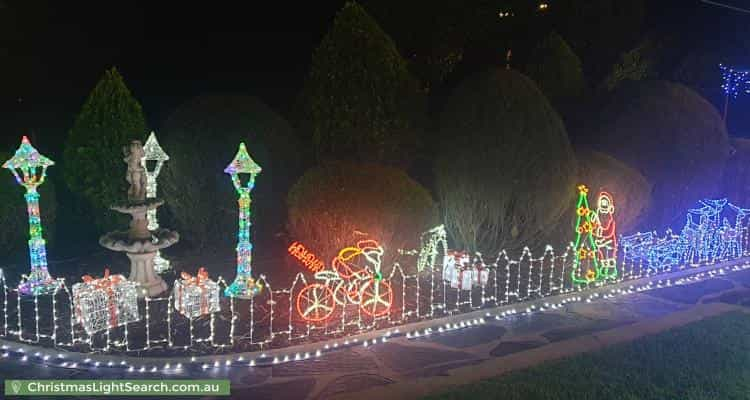 Christmas Light display at 5 Rosedale Avenue, Wattle Park