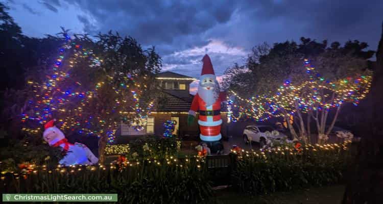 Christmas Light display at 84 Monteith Street, Warrawee