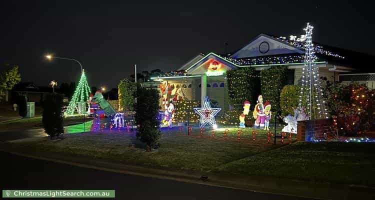 Christmas Light display at 60 Kiber Drive, Glenmore Park