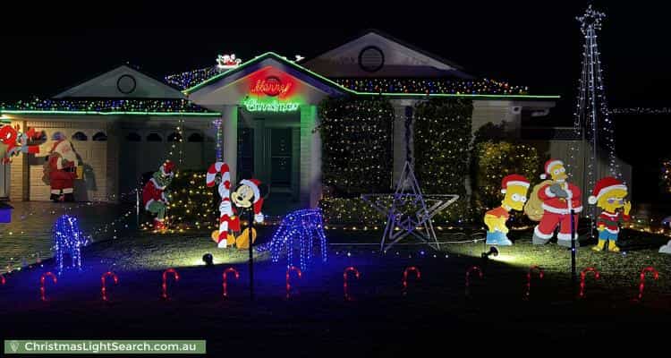 Christmas Light display at 60 Kiber Drive, Glenmore Park