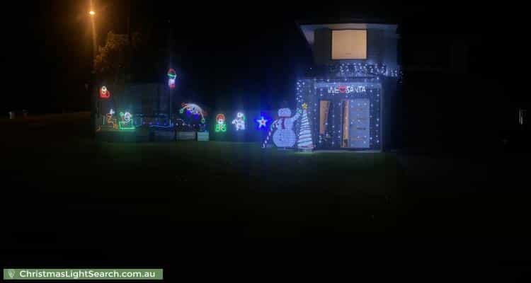 Christmas Light display at 2 Coleridge Street, Stafford Heights