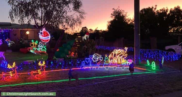 Christmas Light display at 2 Cook Place, Lesmurdie