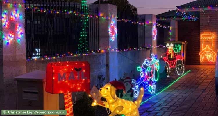 Christmas Light display at 2 Cook Place, Lesmurdie