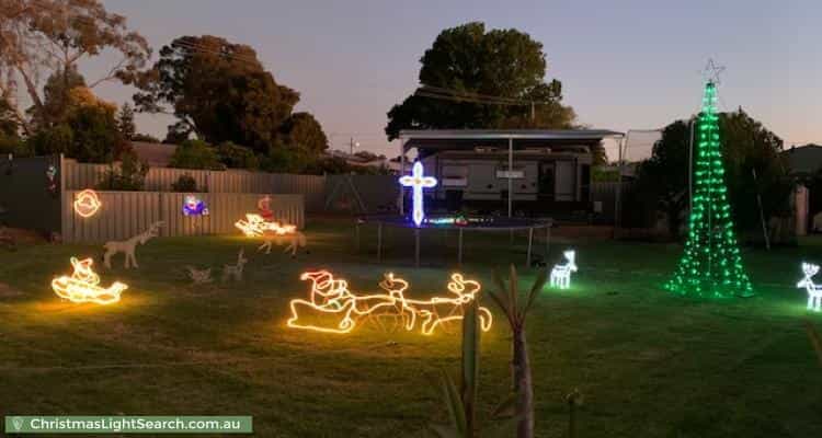 Christmas Light display at 2 Cook Place, Lesmurdie