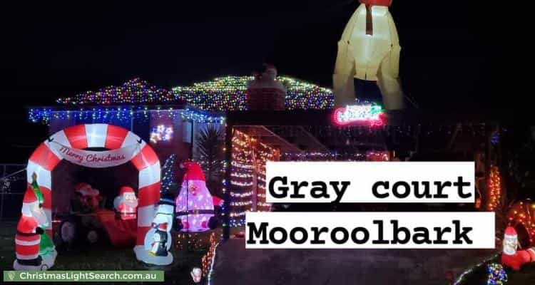 Christmas Light display at 3 Gray Court, Mooroolbark