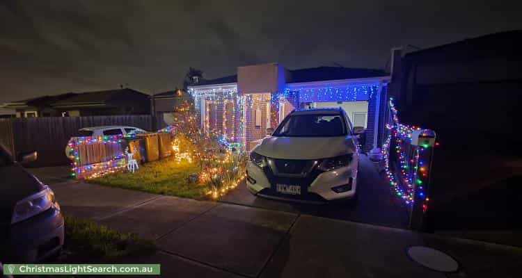 Christmas Light display at 3 Oriano Street, Epping